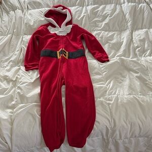 Carter's Red Fleece Santa Suit Pajamas